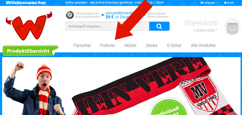 Pullover gestalten